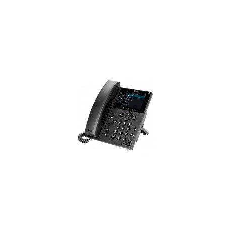 Poly Teléfono IP con Pantalla LCD 3.5" VVX 350, 6 Líneas, Altavoz,...