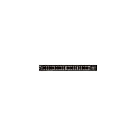 Switch cisco smb 48 puertos 10/100/1000 poe+ budget de 740w, 4x 10...